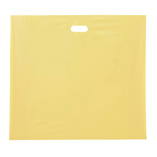 ベージュ 63×60×横マチ15 300枚 61-316-4-2 【ラッピング用品 レジ袋・ポリ袋 スクエアバッグ（無地） 大容量ポリバッグ ベージュ 横長】【店舗備品 包装紙 ラッピング 袋 ディスプレー店舗】【メイチョー】