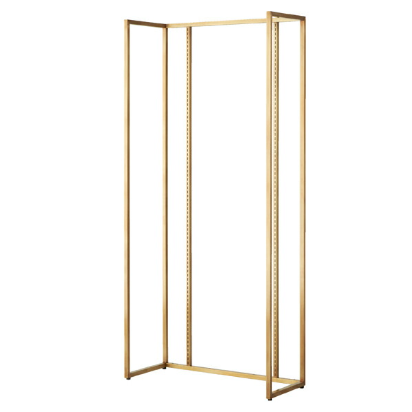 アンティークゴールド壁面W90cm オープンタイプ 本体 61-751-36-1 【システム什器 アンティークゴールド（AG） 本体 アンティークゴールド 壁面タイプ W90cm 本体】【メイチョー】