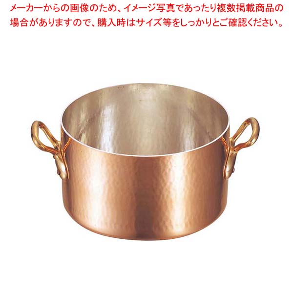 ムヴィエール 銅 半寸胴鍋(蓋無)2151-36 36珊【一般受け 御勤め用 半寸胴鍋一皿分の料理 御勤め用パスタ鍋 御勤め用鍋通信販売】【勝手もと館】