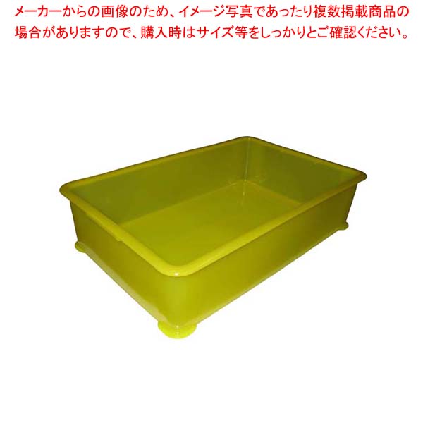 EBM PP半透明カラー番重 A型 大 イエロー(サンコー製)【ばんじゅう 番重 フードコンテナー ばんじゅう サイズ コンテナボックス 大型 業務用コンテナ バンジュウ コンテナ 飲食店 コンテナーボックス】【厨房館】 4,947円