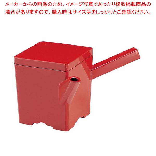【まとめ買い10個セット品】 角ゆとう 朱 小 ABS樹脂【厨房館】