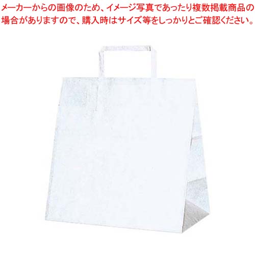 【まとめ買い10個セット品】 手堤袋 H25チャームバッグ E(平手)50枚入 白無地【厨房館】