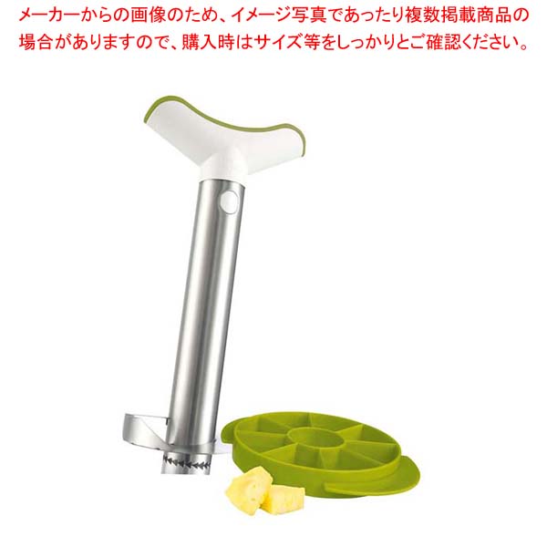 【まとめ買い10個セット品】 パイナップルスライサー&ウェッジャー ステンレスタイプ 48723【厨房館】