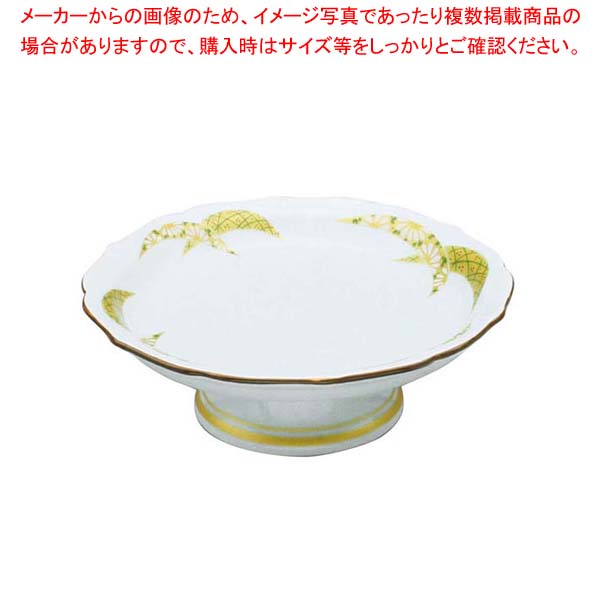 【まとめ買い10個セット品】 アルセラム強化食器 金彩扇高台皿 EC2-65【厨房館】