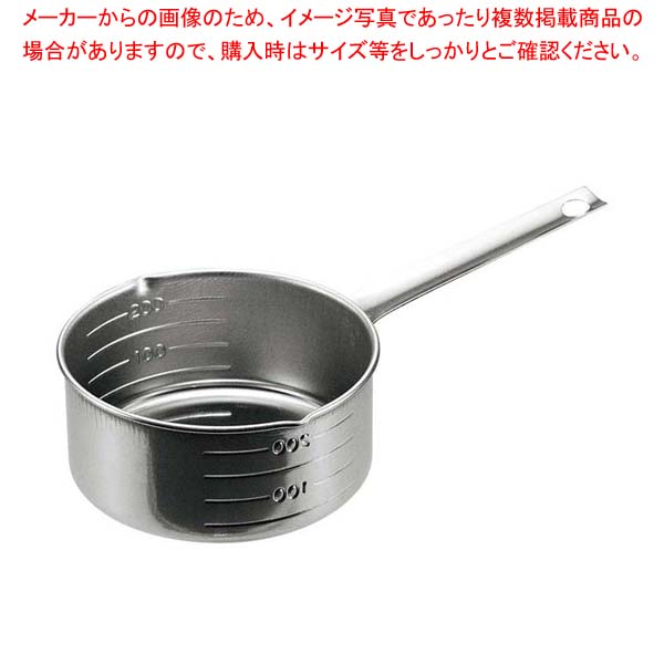 【まとめ買い10個セット品】 18-0 計量カップ 平柄 250cc【厨房館】