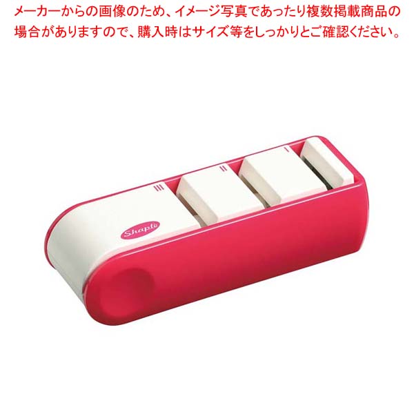 【まとめ買い10個セット品】 シャプレ ダイヤモンド付トリプルシャープナー FC-460 ロ-ズピンク【厨房館】