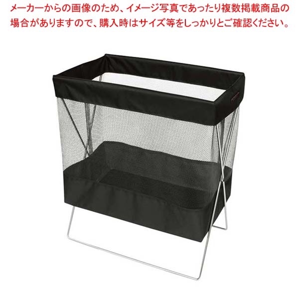 【まとめ買い10個セット品】 サイドワゴン・メッシュL(マジックテープ留め仕様) R-330 ブラック【厨房館】