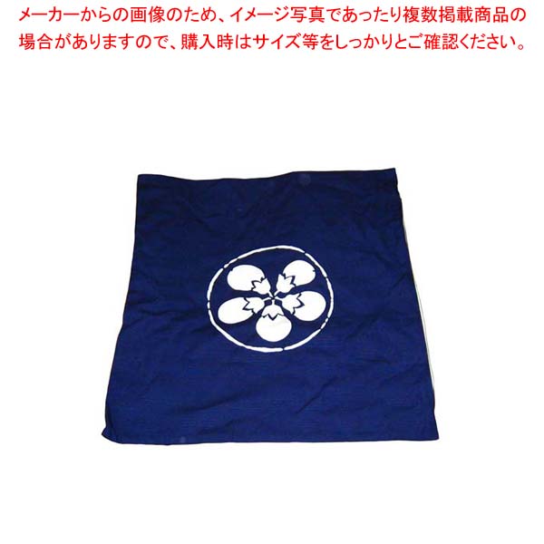 【まとめ買い10個セット品】 EBM 座布団用カバー丈 京友禅 なすび 紺【厨房館】