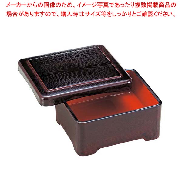 【まとめ買い10個仕掛ける品】 耐熱丼重 新木目 溜内朱塗【勝手もと館】