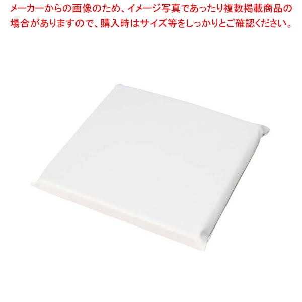 【まとめ買い10個セット品】 レザー 座布団カバー丈 無地 AAU0004 中 白【厨房館】 20,950円