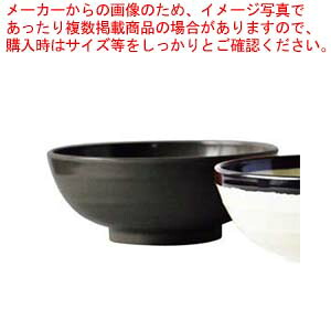 【まとめ買い10個仕掛ける品】 メラミン エコ目の前丼 黒(M-109)【勝手もと館】