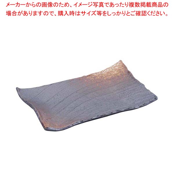 【まとめ買い10個セット品】 和食器コレクション 古備前 長角皿 26cm【厨房館】