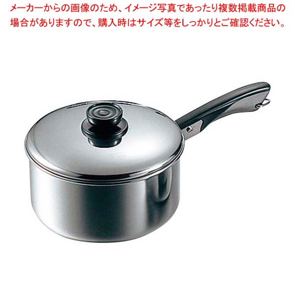 【まとめ買い10個セット品】MA 18-0 深型 ソースパン 片手 16cm【 ih用ソースパン IH対応おしゃれソースパン 業務用ソースパン スープ鍋 お味噌汁鍋 ソース鍋プロ愛用 】【厨房館】｜業務用厨房機器の飲食店厨房館