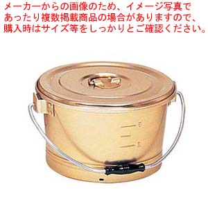 【まとめ買い10個セット品】しゅう酸アルマイト 丸型一重 食缶 12L 214G【厨房館】