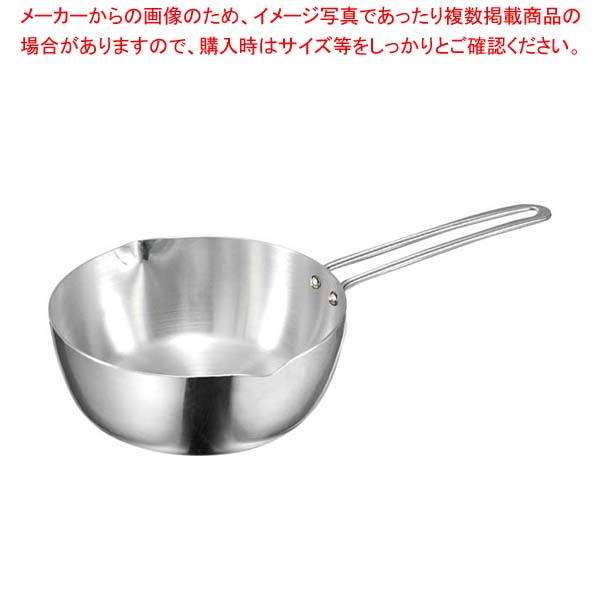 【まとめ買い10個セット品】EBM プロスタンダード 2PLY 雪平鍋(目盛付)15cm【厨房館】