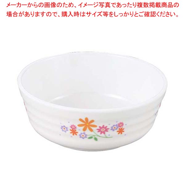 【まとめ買い10個セット品】メラミン食器 花束(ブーケ)浅型小鉢 BU-11B【厨房館】