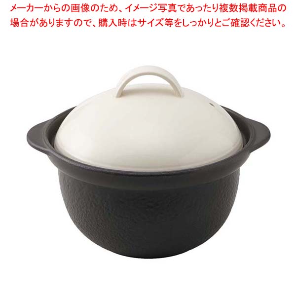 サーマテック 直火炊飯土鍋(3合炊・内蓋付)アイボリー TDG04【厨房館】