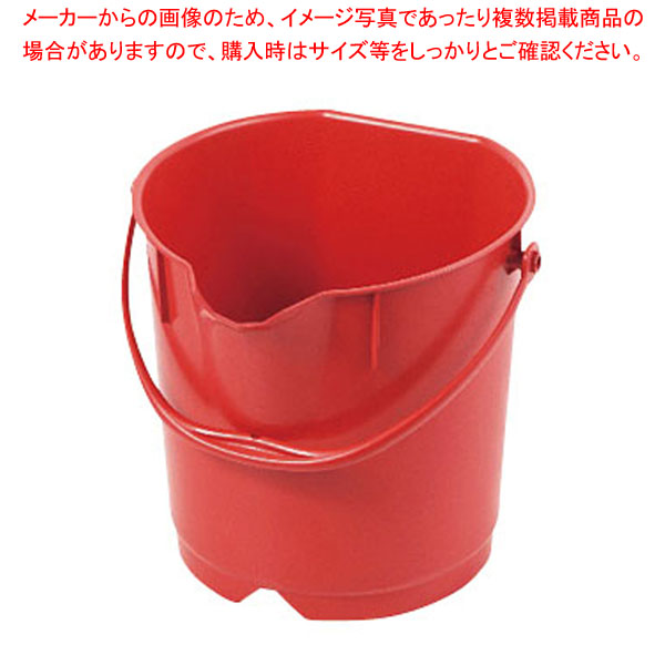 バーキンタX カラーバケツ15L 赤 66217900 【厨房館】