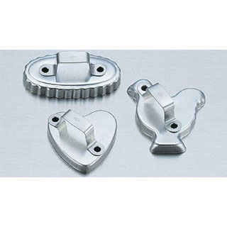 【まとめ買い10個セット品】【アルミクッキー抜型＃1 3pcs】 【型抜き 製菓 お菓子作り】 【厨房器具 製菓道具 飲食店】 【バレンタイン 手作り】【厨房館】