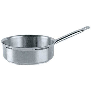 ピアッツァ 18-10 浅型ソースパン 094124 24cm【人気 ソースパン 業務用 ソースパン スープ鍋 お味噌汁 鍋 業務用 厨房器具 製菓道具 飲食店 キッチン 調理器具 厨房用品 プロ愛用 ソース鍋】【厨房館】|業務用厨房機器の飲食店厨房館
