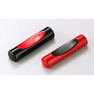 【まとめ買い10個セット品】本漆枕型箸置 黒【厨房館】