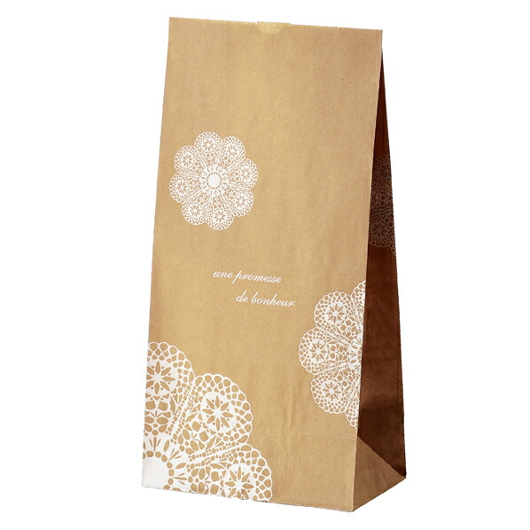 【まとめ買い10個セット品】角底 レースィ Mクラフト 100枚 15.5×9.5×32cm 61-306-12-4 【 ラッピング用品 ラッピングシリーズ レースィ 角底紙袋 レースィ 】【店舗備品 包装紙 ラッピング 袋 ディスプレー店舗】【厨房館】|業務用厨房機器の飲食店厨房館
