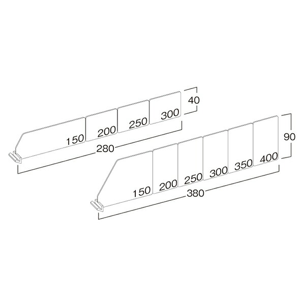 【まとめ買い10個セット品】NEスライド仕切板 10枚30cm 61-531-39-1 【厨房館】