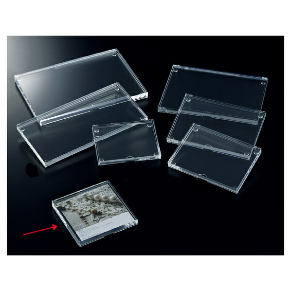 【まとめ買い10個セット品】アクリルプライザー13mm厚5cm角 1個 61-546-51-7 【 サイン・掲示用品 ポップ立て・サイン ポップホルダー アクリルプライサー 】【 バレンタイン 手作り 】【厨房館】