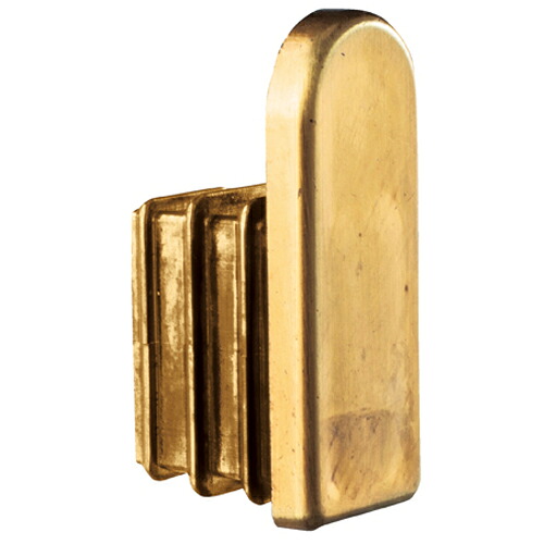 【まとめ買い10個セット品】 ミニ角バー(14×24mm)用エンドキャップ アンティークゴールド 61-43-21-2 【店舗什器 パネル 壁面 店舗備品 仕切 棚】【厨房館】