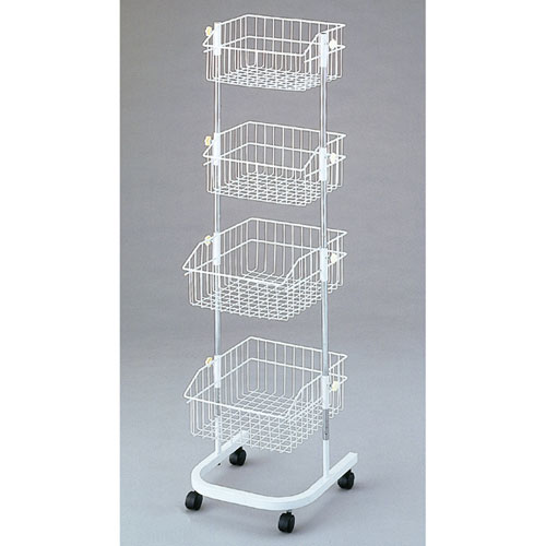 楽天市場】3段ワゴン 61-114-11-1 【 店舗什器 ワゴン什器 多段式