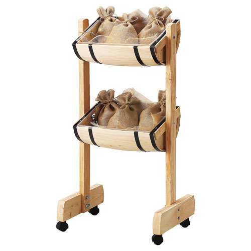 楽天市場】3段ワゴン 61-114-11-1 【 店舗什器 ワゴン什器 多段式