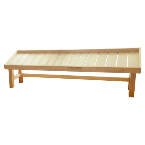 木製傾斜上置き台 無塗装 W175cm 61-116-4-4 【店舗什器 ワゴン什器 木製ワゴン 木製傾斜上置き台】店舗什器 ディスプレー マネキン 装飾品 販促用品 ハンガー ラッピング】【厨房館】