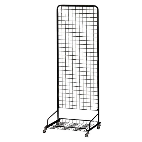 【まとめ買い10個セット品】スキマ型ワゴン 黒 W60&times;H160cm 61-129-2-2 【 店舗什器 ネット什器 ネットスタンド スキマ型ワゴン 黒 】【 店舗 什器 ネット什器 展示 陳列 フレーム サービス ディスプレー 業務用 】【厨房館】｜業務用厨房機器の飲食店厨房館