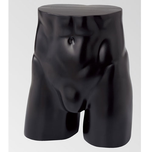 紳士パンツ用卓上ディスプレー 黒 61-189-12-3 【演出・ディスプレイ用品 紳士ボディ 卓上ボディ 紳士パンツ用卓上ディスプレイ 店舗什器 マネキン ディスプレー ボディ 店舗備品 マネキン 男性用マネキン 樹脂製ボディ】【厨房館】