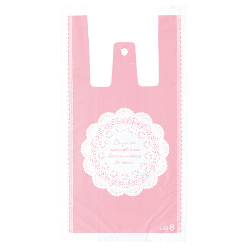 【まとめ買い10個セット品】レース レジ袋 18×35(23)×横マチ10 100枚 61-268-1-1 【店舗什器 小物 ディスプレー ギフト ラッピング 包装紙 袋 消耗品 店舗備品】【厨房館】