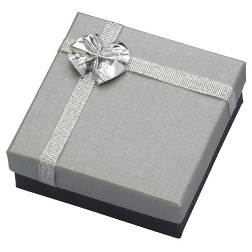 リボン付き アクセサリーボックス 8×8×3.5 20個 61-269-5-2 【ラッピング用品 ギフトボックス アクセサリー用ケース リボン付き アクセサリーボックスギフト／ラッピング用品】【店舗什器 パネル 壁面 小物 ディスプレー 店舗備品】【厨房館】