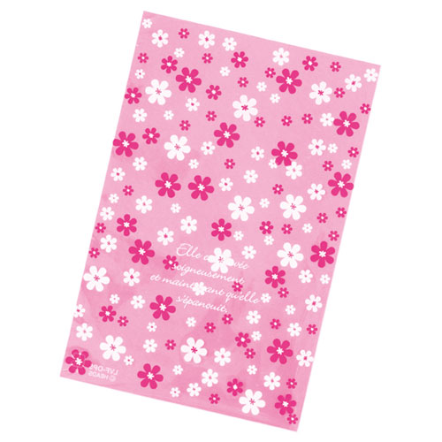 【まとめ買い10個仕掛ける品】サクラ色御花 19.5×29 50枚 61-548-68-3 【 バス発着場機械 小物 見せびらかす 差し上げ物 ラッピング 荷拵え紙 袋 摺り切る品 バス発着場備え付け 】【勝手もと館】