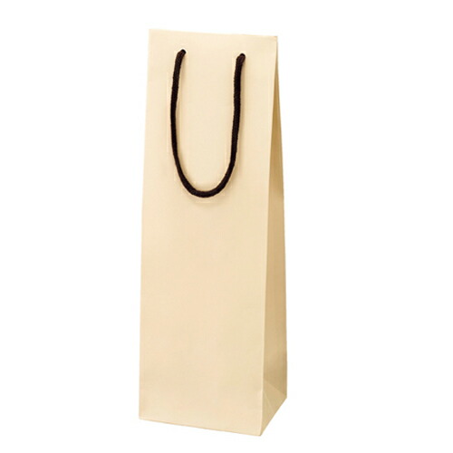 【まとめ買い10個セット品】ワインバッグ アイボリー 10枚 61-309-1-1 【店舗備品 包装紙 ラッピング 袋 ディスプレー店舗】【厨房館】