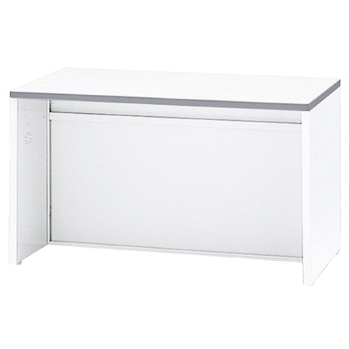 スチール製ローカウンター ホワイト W120cm 61-361-10-1 【理美容・サロン備品 設備用品 レジ台・カウンター スチール製ローカウンター ホワイト】店舗什器 ディスプレー マネキン 装飾品 販促用品 ハンガー ラッピング】【厨房館】