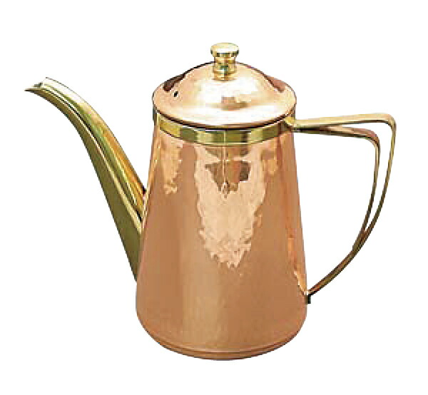 銅槌目入コーヒーポット 5人用【勝手もと館】