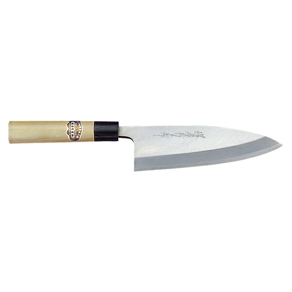 堺孝行 本霞研和ごはん炊き本出刃包丁21珊 No.05239【勝手もと館】 キッチン用品・食器・調理器具-包丁・ナイフ
