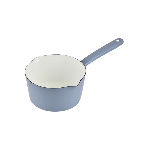【まとめ買い10個セット品】パール金属 プチクック ホーローミルクパン15cm(ブルーグレー) 【キッチン用品 調理器具 ミルクパン 15CM ホーロー 琺瑯 家庭用】【厨房館】