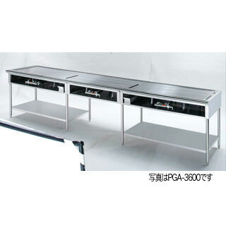 大型 ピタット・ステーキ PSA-2000(4人掛) 1体物 2000×600×800 １２Ａ・１３Ａ(都市屁っ放り)【製造会社直送/後ばらい決済不可】【勝手もと館】