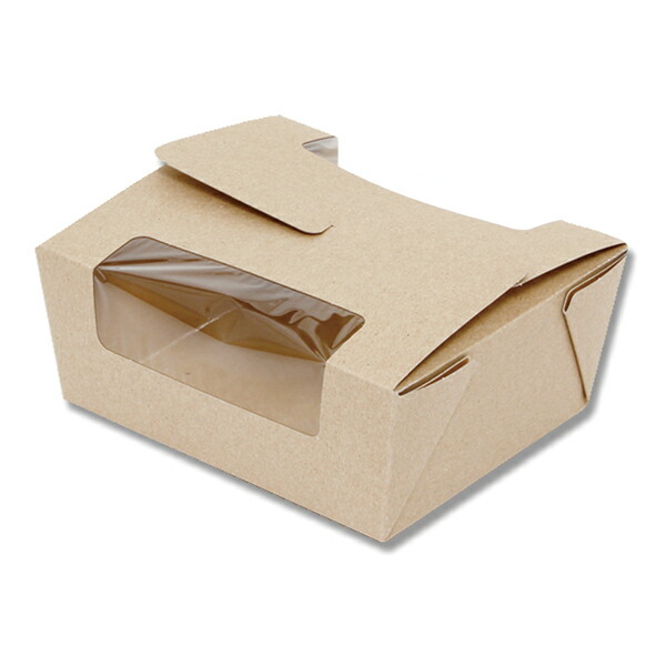 窓付フードBOX L クラフト 20枚