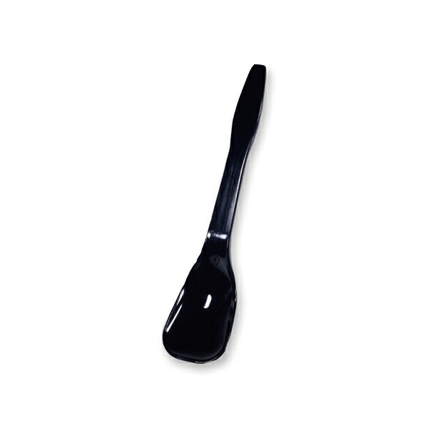 【まとめ買い10個セット品】アイススプーン120 黒 バラ 100本入【厨房館】