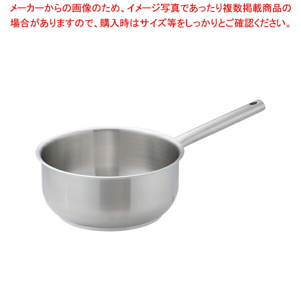 【まとめ買い10個書き割り品】ムラノ 感応作用18-8ソテー食パン (蓋無)24珊【 片手なべ 一般受けの鍋 使い分かりやすい鍋 度合い 煮物鍋】【勝手もと館】