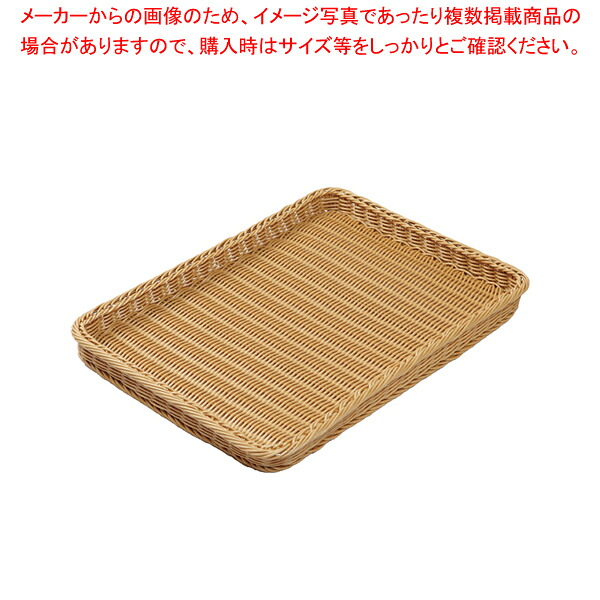 【まとめ買い10個セット品】 PPベーカリーバスケット 薄型 30型 アイボリーBB-4030-IV【厨房館】