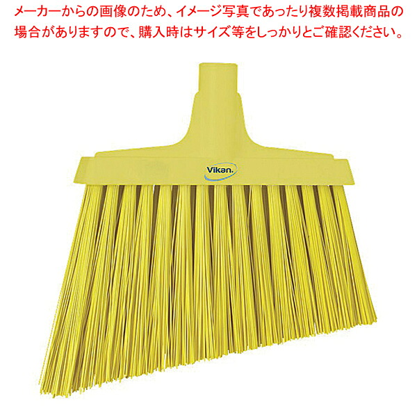 【まとめ買い10個セット品】ヴァイカン フロアブルーム ハードタイプ 2914 イエロー 【 キッチンブラシ キッチンブラシ 業務用】【厨房館】