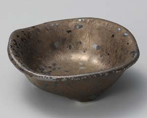【まとめ買い10個セット品】和食器 キ016-358 金結晶三ツ足千代口【キャンセル/返品不可】【厨房館】
