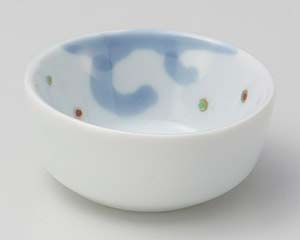 【まとめ買い10個セット品】和食器 ミ018-108 染錦波千鳥丸千代口【キャンセル/返品不可】【厨房館】